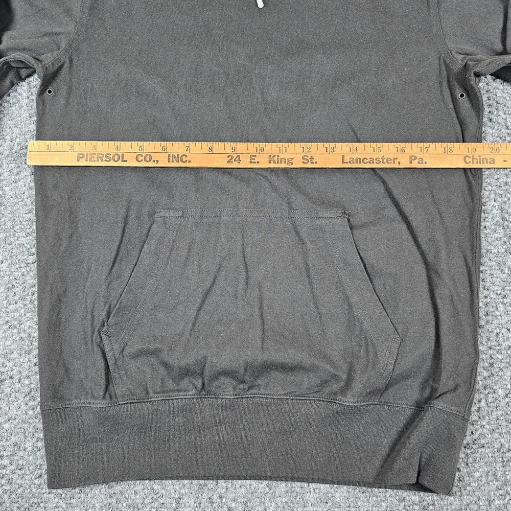 J Crew Oarsman Gray Long Sleeve Hoodie Pockets Drawstring Sweatshirt Men's Small